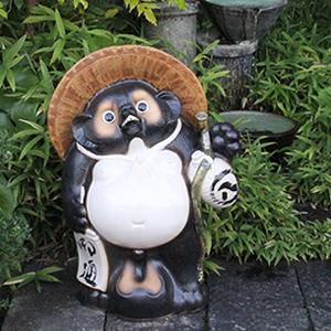 信楽焼 30号福ひねり狸 たぬき タヌキ 開運 縁起物 可愛い 陶器 商売