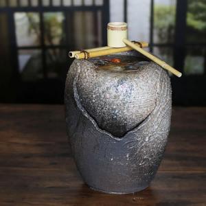 信楽焼き電動つくばい 湧き水つくばい水流れ泉水［dt-0040］ : shopooo