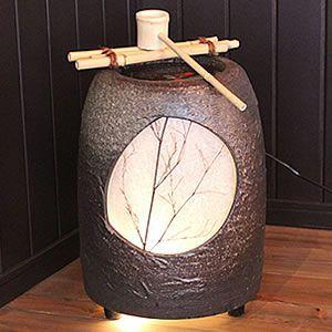 【訳アリ商品】信楽焼き電動つくばい　湧き水ツクバイ水流れ　瑞光 信楽焼き電動つくばい 湧き水ツクバイ水流れ 瑞光［dt-0005