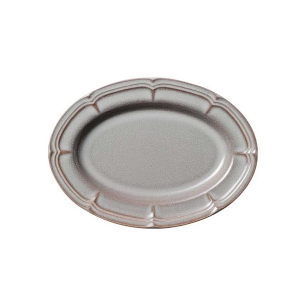 ラフィネ ストームグレー 25cmオーバルプラター