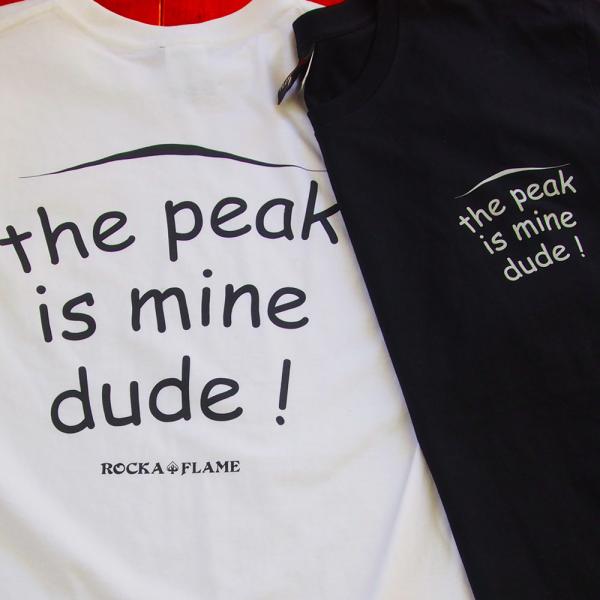 ROCKA FLAME【THE PEAK IS MIND DUDE】Tシャツ