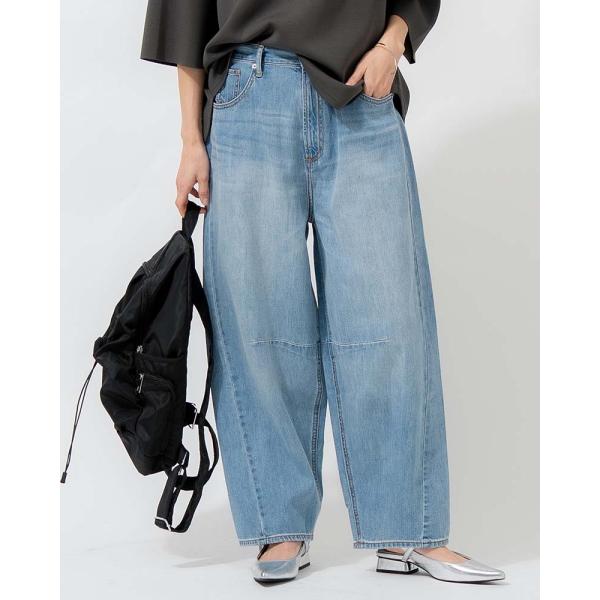 ライトオンスデニムカーブラインパンツ