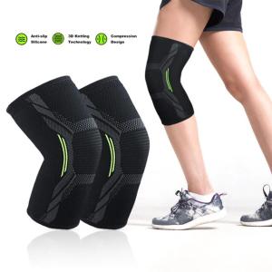 1個メッシュ膝圧縮スリーブすねパッドバレーボールバスケットボールサッカーコンタクトスポーツ保護膝サポート｜itemselect
