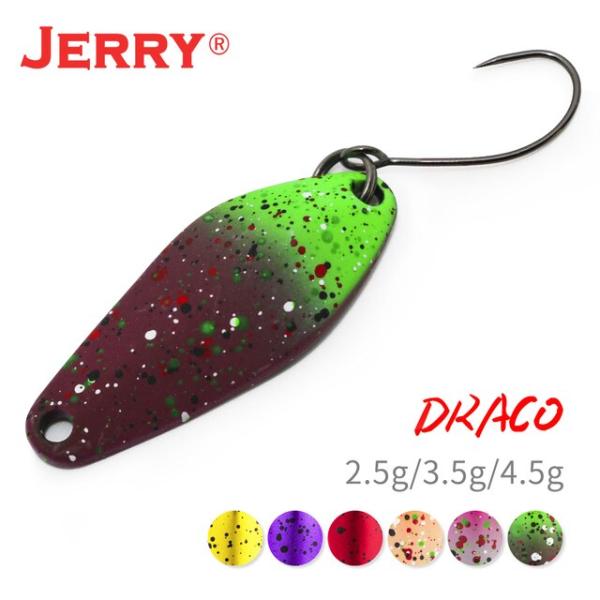 Jerry draco ul淡水金属スプーン釣りルアージギング餌2.5g3.5g4.5g人工スピナー...