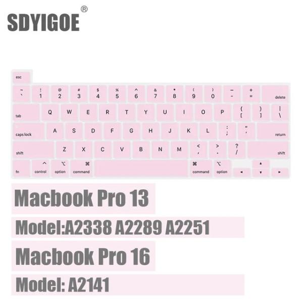 Macbook proキーボードカバー,2020,m1,a2338,a2289 pro,16インチ,...