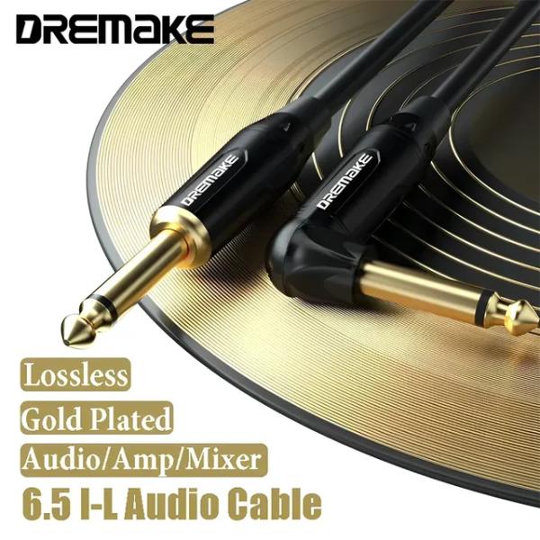 Dremake-6.35?6.35mmのステレオオーディオジャック,バランスコード,1/4 &quot;ストレ...