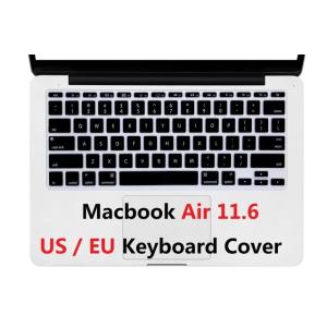 ソフトmacbook air 11.6キーボードカバー米国euシリコン防水A1465 A13970 ...