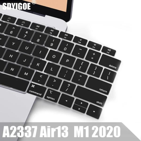 Macbook a2337,13.3air,2020用のシリコン保護フィルム,キーボードカバー