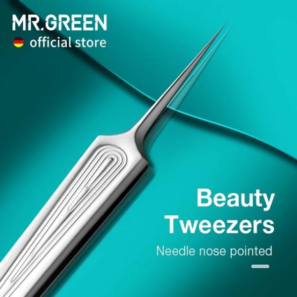 Mr.green-ピンセット,唇,にきび,にきびを取り除くためのピンセット