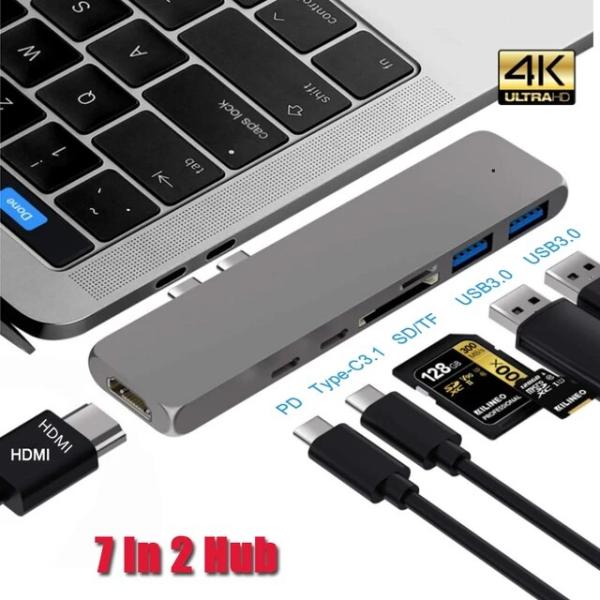 USBハブthunderbolt 3ドッキングステーション (HDMI 4k Type-c 3.1 ...