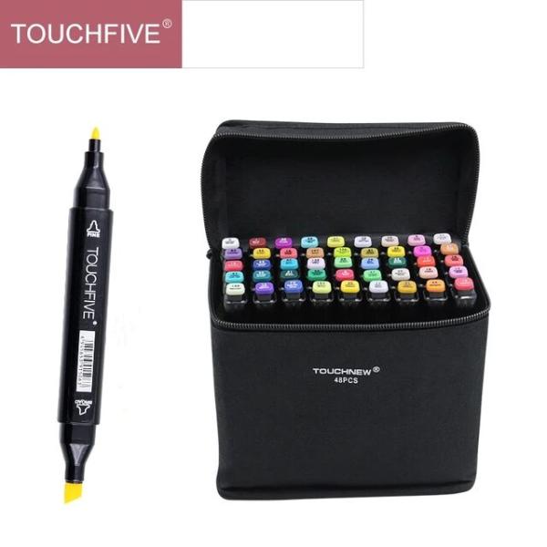Touchfive-デュアルポイントペン,168色のデュアルポイントペン,ブックマーク,シフト,画材...