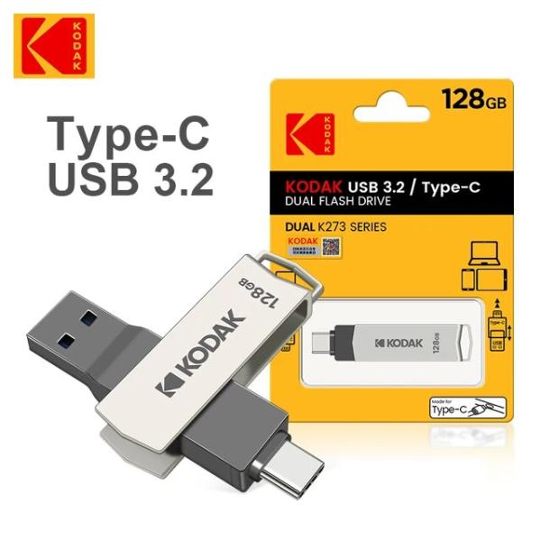 Kodak-携帯電話用のUSBフラッシュドライブ,100% オリジナルのUSBメモリ,タイプC,K2...