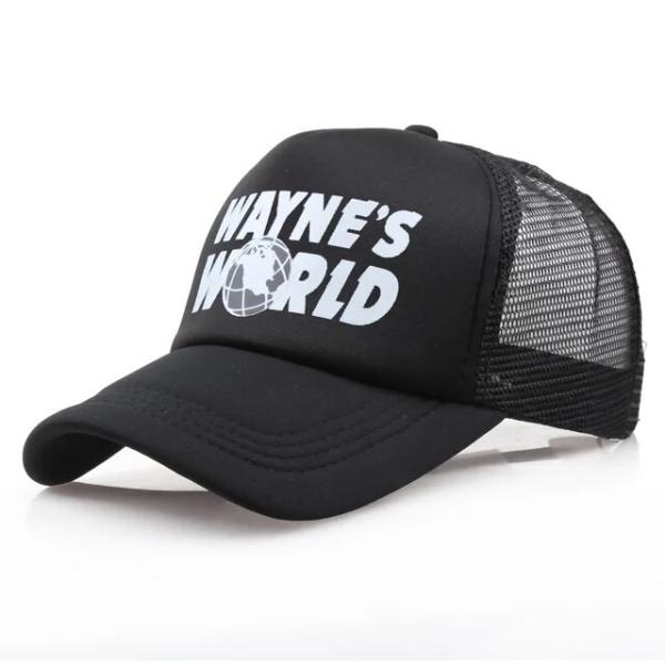 Wayne&apos;s world-男性と女性のための野球帽,綿のスナップバック,ヒップホップ,お父さんのト...