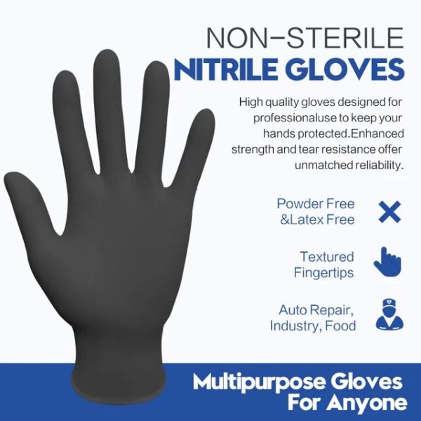 使い捨てニトリル手袋,食品グレードのクリーニング,耐油性,防水性と抗アレルギー,20または50個