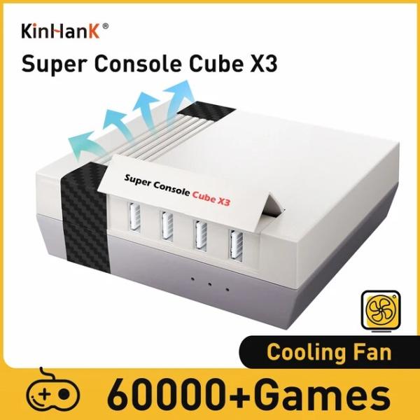 Skinhank-スーパーコンソールキューブx3レトロゲームコンソール,60000ゲーム,アーケード...