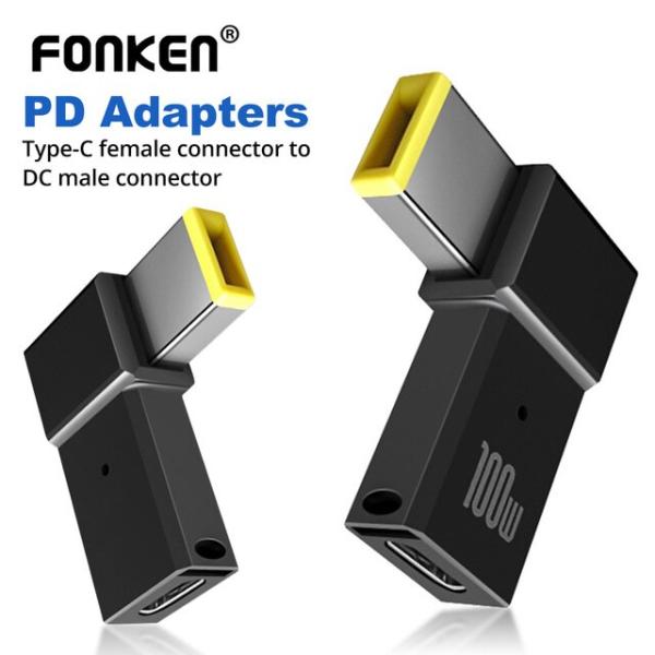 Fonken pd 100ワットusbタイプcメスdcオスアダプタレノボthinkpad USB-C...