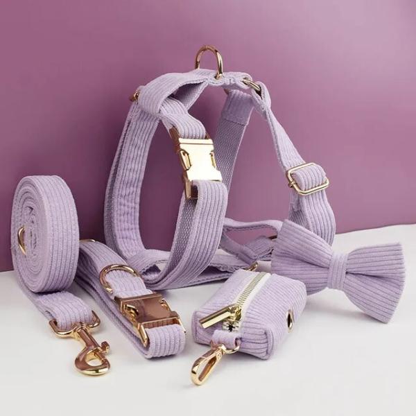 犬の首輪,ピンクと紫,カスタム刻印されたネームプレート,ペット用品