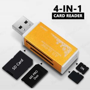 Usb 2.0カードリーダーマルチメモリカードリーダーすべて1 sd sdhc tf ms M2カードアダプタでプラグアンドノートpcデスクトップpc