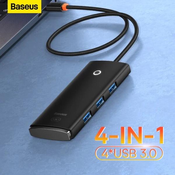 Baseus-USBハブ,4 in 1,Cタイプアダプター,マルチUSB 3.0,macbook p...