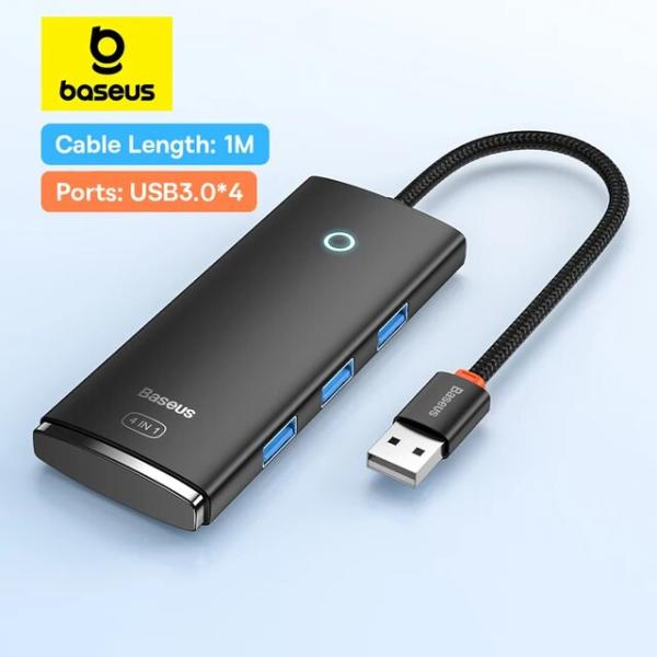 Baseus-USBハブ,4 in 1,Cタイプアダプター,マルチUSB 3.0,macbook p...