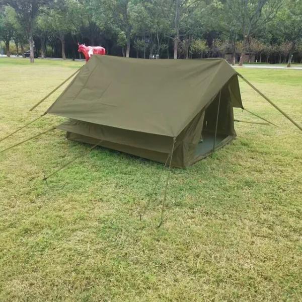 2人用のレトロな屋外テント,自己運転キャンプシェルター,キャビンタイプのテント,オックスフォード生地