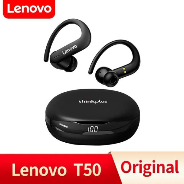 Lenovo-Bluetooth 5.3 TWSワイヤレスヘッドセット,スポーツイヤホン,防水,マイ...