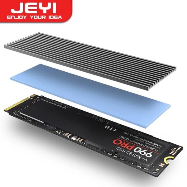 Jeyi-アルミニウムヒートシンクヒーター,M.2 ssd,nvme ngff 2280,pci-e...