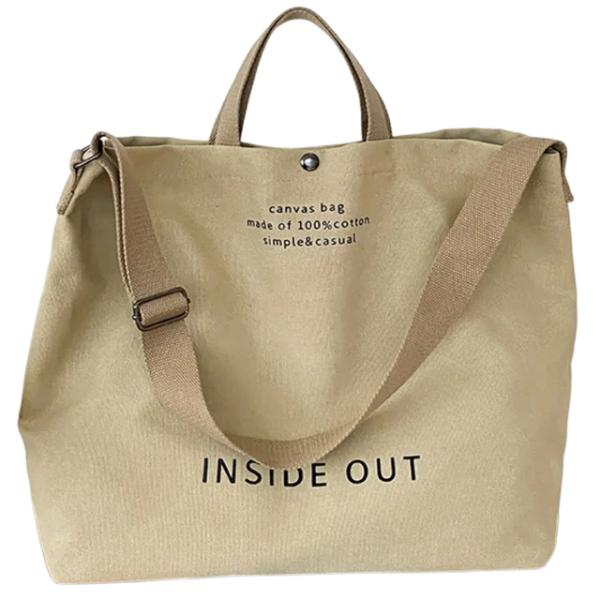 女性のための綿のキャンバスのショルダーバッグ,女性のためのファッショナブルなバッグ