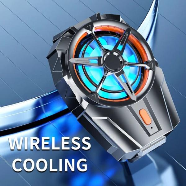 冷却ファンx52携帯電話ゲーム冷却システム充電式バッテリーサイレントクーラー3速調整可能ファンゲーミ...