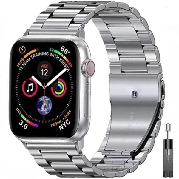 Apple Watch用メタルストラップ,iwatchシリーズ用ステンレススチールブレスレット8 7...