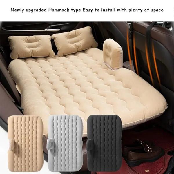 1 Set Universal Car Travel Inflatable Bed 80x130cm...