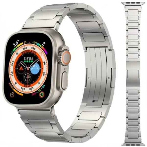 Apple Watch用ウルトラチタンストラップ,iwatchシリーズ用ウルトラブレスレット9, 8...