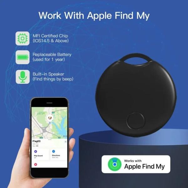 Apple find用Bluetoothロケーター,スマートエアタグ,ペット用リモコン,グローバルポ...