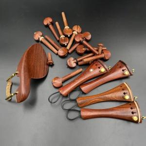 木製のバイオリンロッドセット,レトロなピースのチューニングピッグendpinsとワイヤーホルダー,イスラムドラーパーツのセット,はんだ付けに適していま｜itemselect