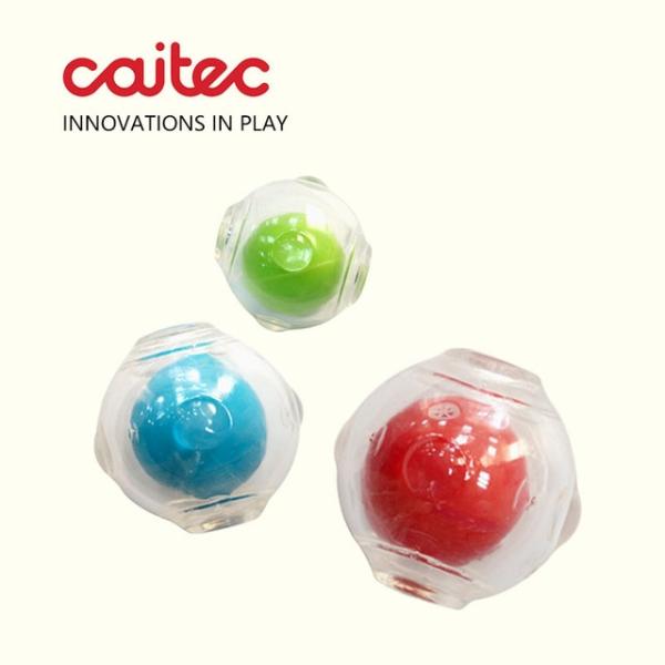 Caitec犬のおもちゃ驚くべききしむボール耐久性のある浮揚可能な弾力性のある咬傷に最適なトス追跡老...