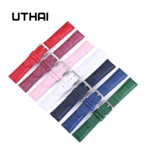 Uthai-女性用本革ストラップ,時計バンド10?24mm,マルチカラー,新コレクション｜itemselect