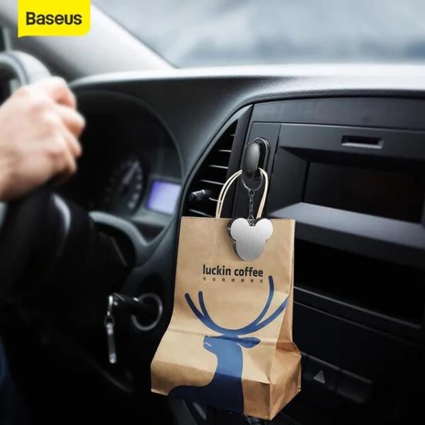 Baseus-USBケーブルクリップ用の車のフック,保護壁フック,カーホルダーケーブル用の整理クリッ...