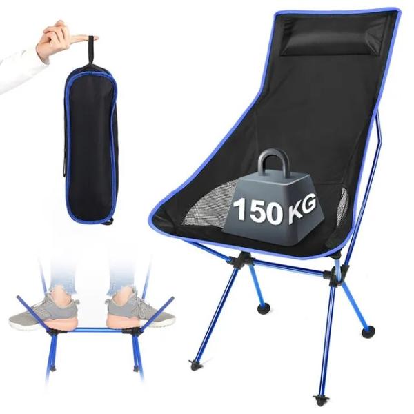 ポータブル折りたたみ椅子屋外のキャンプ旅行釣り椅子150キロmaxloadバーベキューホームオフィス...