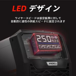 ANDELI 半自動溶接機 120AノンガスM...の詳細画像2