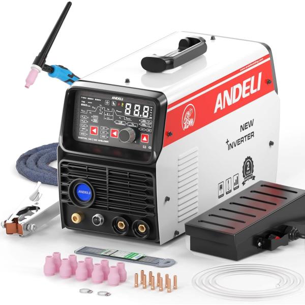 ANDELI 200AMP TIG溶接機 アルミ溶接機AC/DC TIG溶接機 MMA/LIFT T...