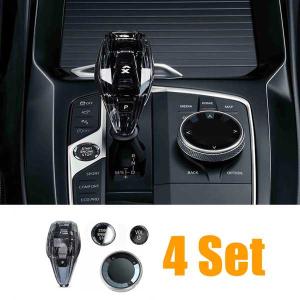 車 4 セットギアシフトノブハンドルクリスタル ...の商品画像