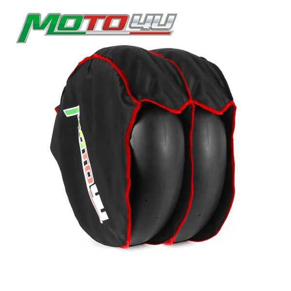 Moto4u-オートバイ用の前輪と後輪車用のリアタイヤカバー ウインドブレーカー 厚手の綿