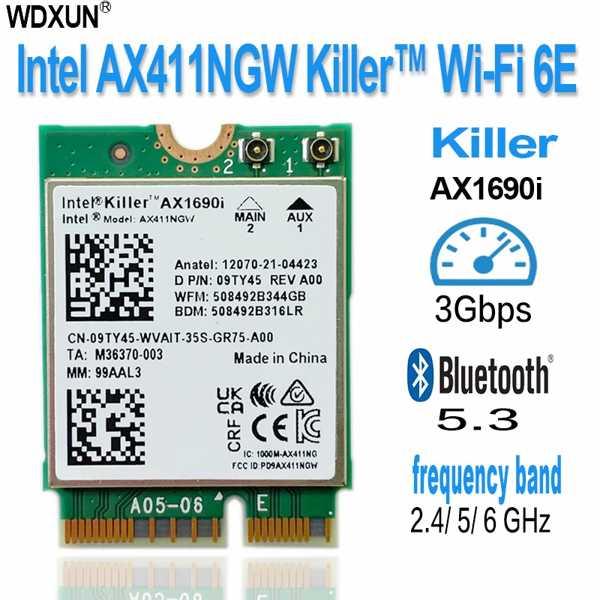 Intel-Wifi ax411ngwラップトップ 1690iデバイス Wifi6eギガバイト ワイ...