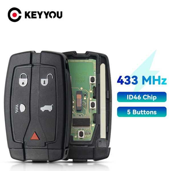 Keyyou-リモート制御可能な車のキーリングランダー2 433/315 MHz 5ボタン 小さなサ...