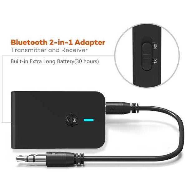 Bluetooth 5.0 トランスミッタレシーバ 2  イン  1 bluetooth アダプタ付...