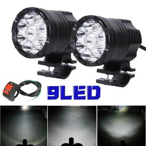 追加9 ledフォグランプオートバイヘッドライト...の商品画像