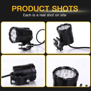 追加9 ledフォグランプオートバイヘッドライ...の詳細画像4
