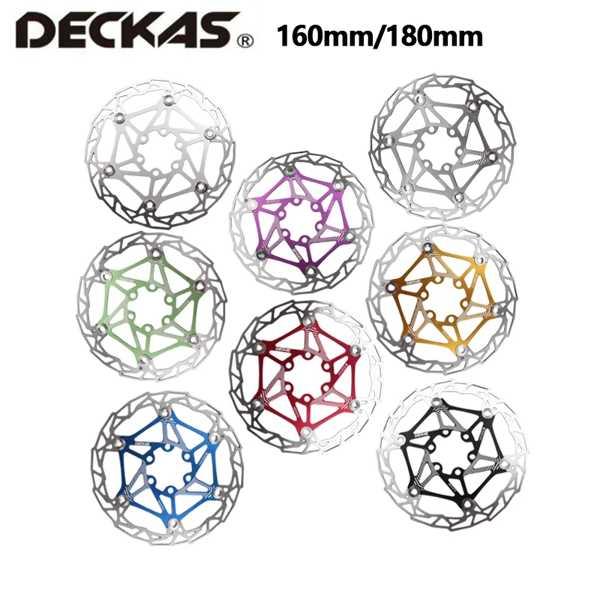 Deckas-マウンテンバイクブレーキディスク用フローティングパッド 超軽量 160mm 180mm...