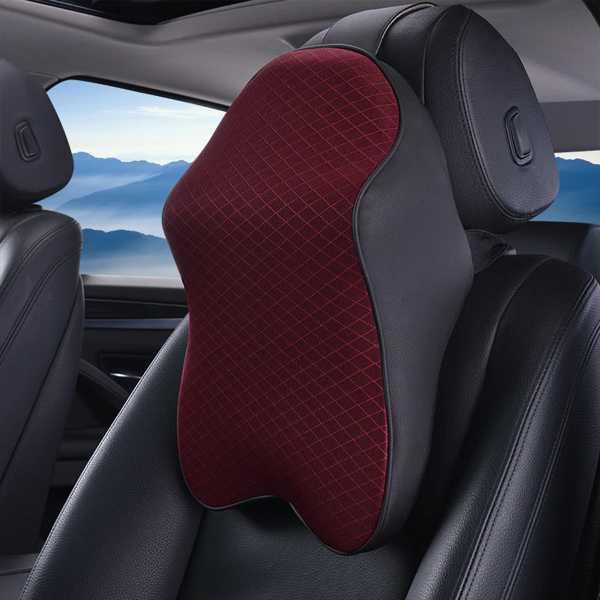 3Dカーフォーム調節可能なヘッドレスト 枕 ネックサポート シートカバー カースタイリング