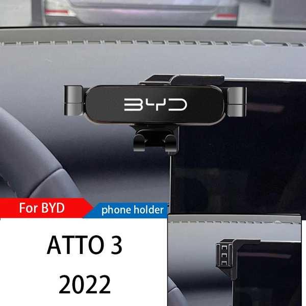 車の携帯電話ホルダー 調整可能なGPSナビゲーター フロントアクセサリ付き byd atto 3 2...